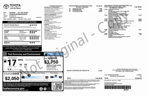 Another view of 2022 Toyota 4Runner TRD Sport for sale in Roswell, GA at Gravity Autos Roswell