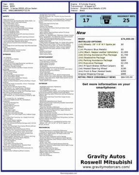 Another view of 2018 BMW M6 for sale in Roswell, GA at Gravity Autos Roswell