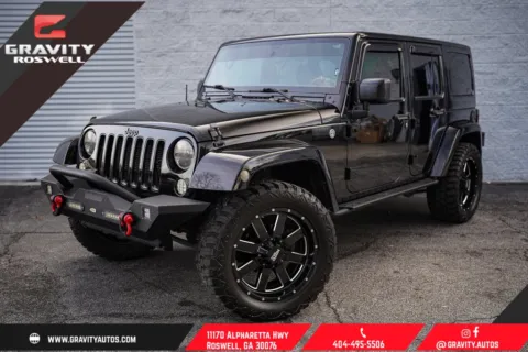 Black 2018 Jeep Wrangler JK Unlimited Sport for sale in Roswell, GA