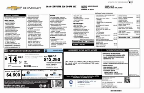Another view of 2024 Chevrolet Corvette Z06 for sale in Roswell, GA at Gravity Autos Roswell