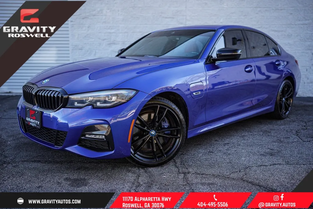 Blue 2022 BMW 3 Series 330e xDrive for sale in Roswell, GA