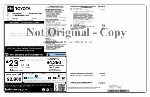 Another view of 2024 Toyota Land Cruiser for sale in Roswell, GA at Gravity Autos Roswell