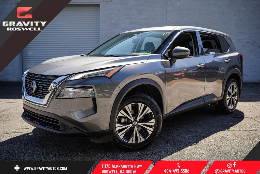 Gray 2021 Nissan Rogue SV for sale in Roswell, GA