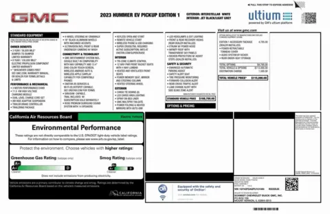 Another view of 2023 GMC Hummer EV Pickup 3X for sale in Roswell, GA at Gravity Autos Roswell