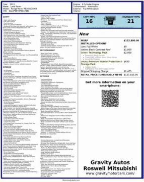 Another view of 2023 Land Rover Range Rover SE for sale in Roswell, GA at Gravity Autos Roswell