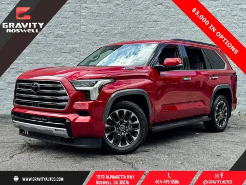 Red 2023 Toyota Sequoia Limited for sale in Roswell, GA