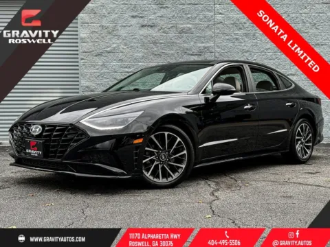Black 2020 Hyundai Sonata Limited for sale in Roswell, GA