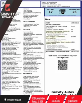 Another view of 2017 Jaguar XJ R-Sport for sale in Roswell, GA at Gravity Autos Roswell