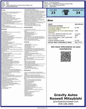 Another view of 2024 Jeep Grand Cherokee 4xe for sale in Roswell, GA at Gravity Autos Roswell