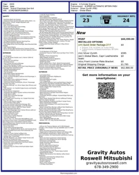 Another view of 2023 Jeep Grand Cherokee 4xe for sale in Roswell, GA at Gravity Autos Roswell