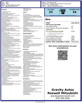 Another view of 2024 BMW 4 Series 430i for sale in Roswell, GA at Gravity Autos Roswell
