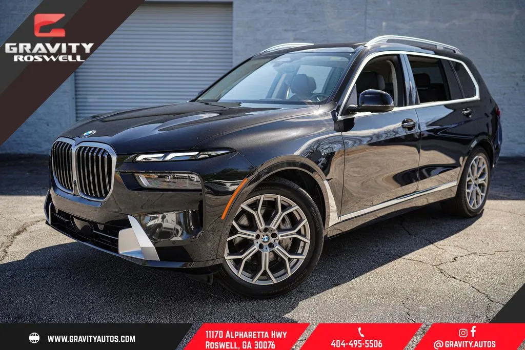 Black 2024 BMW X7 xDrive40i for sale in Roswell, GA