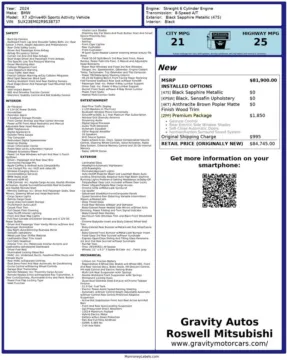 Another view of 2024 BMW X7 xDrive40i for sale in Roswell, GA at Gravity Autos Roswell