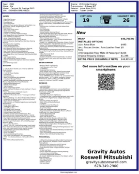 Another view of 2024 Kia Carnival SX Prestige for sale in Roswell, GA at Gravity Autos Roswell