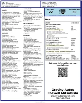 Another view of 2022 Mercedes-Benz GLB 250 for sale in Roswell, GA at Gravity Autos Roswell