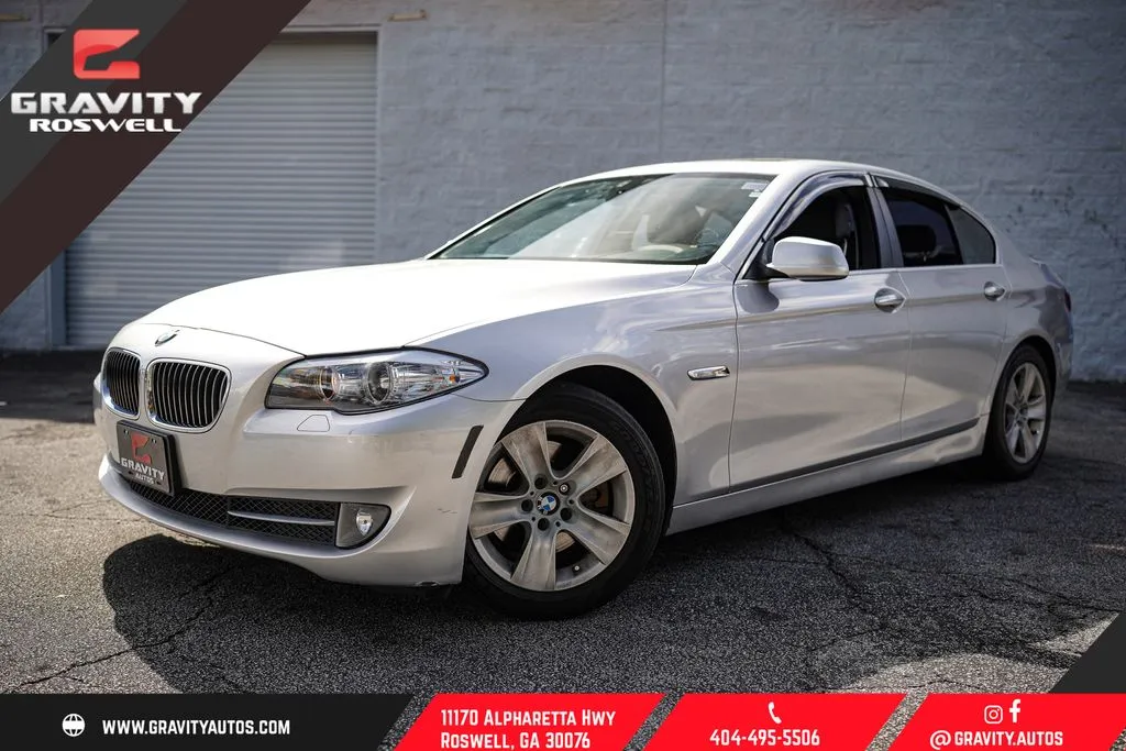 Silver 2011 BMW 5 Series 528i for sale in Roswell, GA