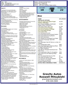 Another view of 2021 Mercedes-Benz GLE 53 AMG for sale in Roswell, GA at Gravity Autos Roswell