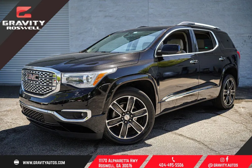 Black 2017 GMC Acadia Denali for sale in Roswell, GA