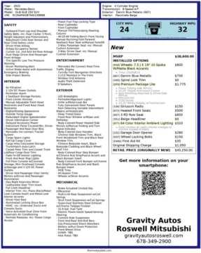 Another view of 2022 Mercedes-Benz GLB 250 for sale in Roswell, GA at Gravity Autos Roswell