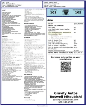 Another view of 2023 Mercedes-Benz EQS 580 for sale in Roswell, GA at Gravity Autos Roswell