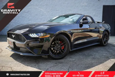 Black 2022 Ford Mustang EcoBoost Premium for sale in Roswell, GA