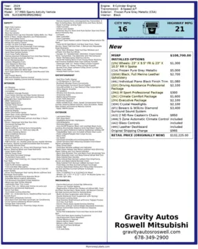 Another view of 2024 BMW X7 M60i for sale in Roswell, GA at Gravity Autos Roswell