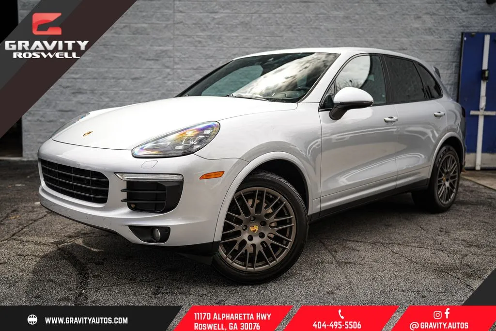 Silver 2017 Porsche Cayenne Platinum Edition for sale in Roswell, GA