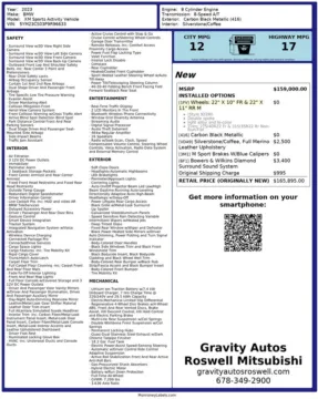 Another view of 2023 BMW XM for sale in Roswell, GA at Gravity Autos Roswell