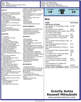 Another view of 2023 Porsche Panamera Platinum Edition for sale in Roswell, GA at Gravity Autos Roswell