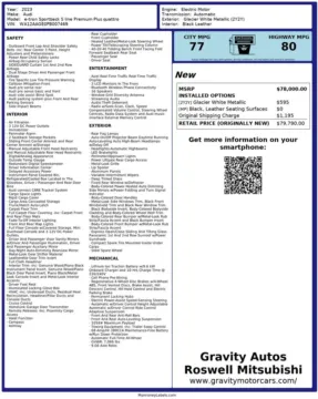 Another view of 2023 Audi e-tron Sportback S line Premium Plus for sale in Roswell, GA at Gravity Autos Roswell