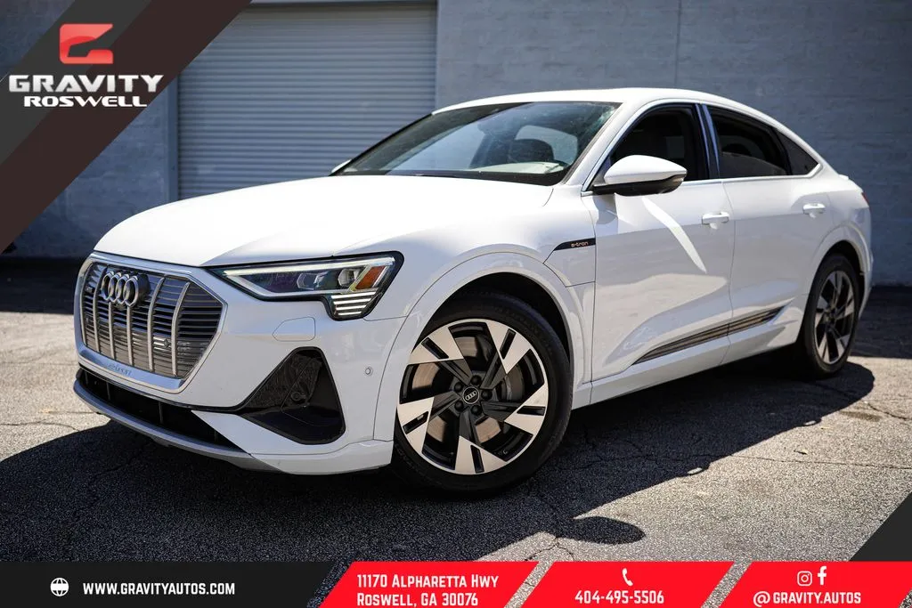 White 2023 Audi e-tron Sportback S line Premium Plus for sale in Roswell, GA