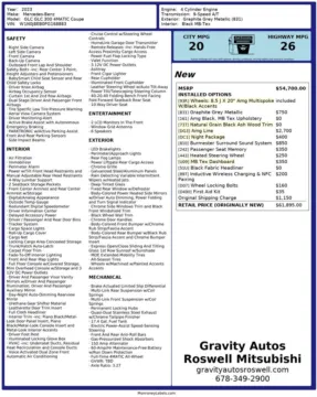 Another view of 2023 Mercedes-Benz GLC 300 Coupe for sale in Roswell, GA at Gravity Autos Roswell