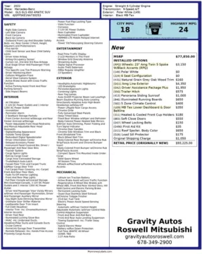 Another view of 2022 Mercedes-Benz GLS 450 for sale in Roswell, GA at Gravity Autos Roswell