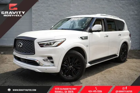 White 2020 INFINITI QX80 LUXE for sale in Roswell, GA