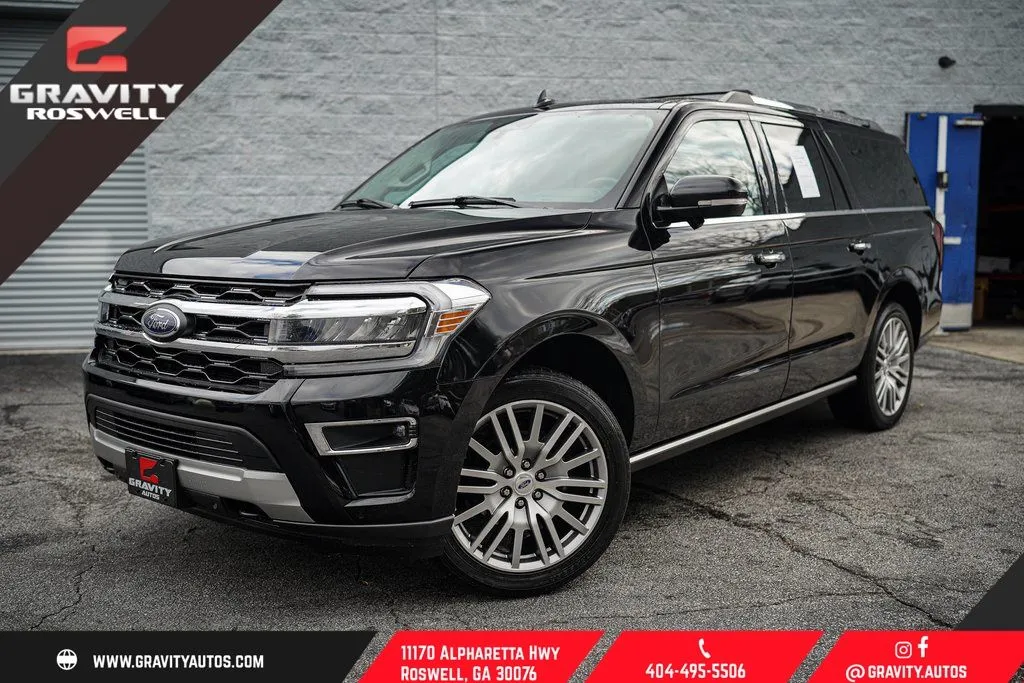 Black 2022 Ford Expedition Max Limited for sale in Roswell, GA