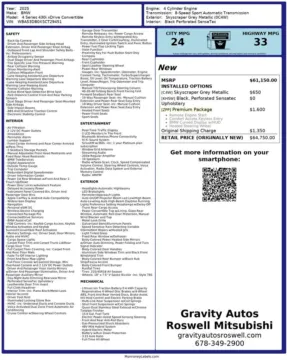 Another view of 2025 BMW 4 Series 430i xDrive for sale in Roswell, GA at Gravity Autos Roswell