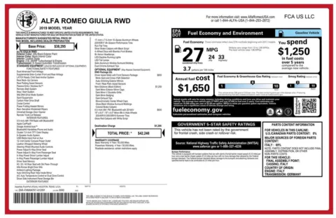 Another view of 2019 Alfa Romeo Giulia for sale in Roswell, GA at Gravity Autos Roswell