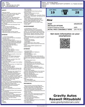 Another view of 2014 Lincoln MKS for sale in Roswell, GA at Gravity Autos Roswell