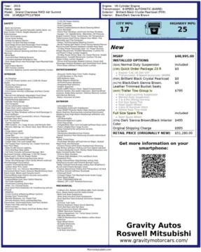 Another view of 2015 Jeep Grand Cherokee Summit for sale in Roswell, GA at Gravity Autos Roswell