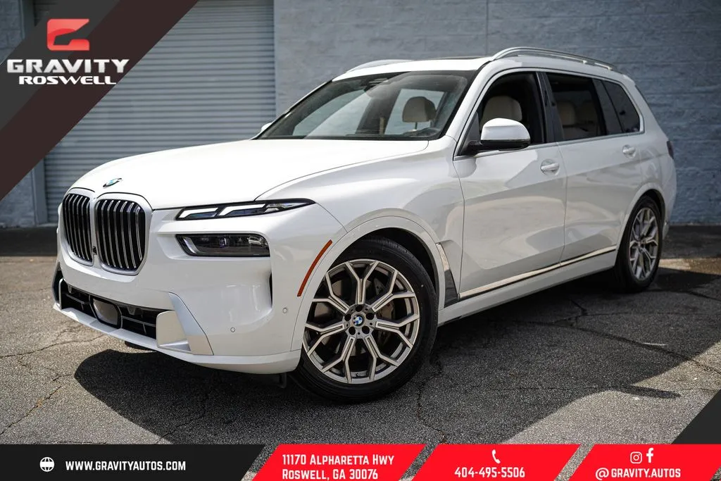 White 2024 BMW X7 xDrive40i for sale in Roswell, GA