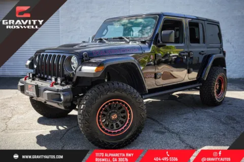 Black 2021 Jeep Wrangler Unlimited Rubicon for sale in Roswell, GA