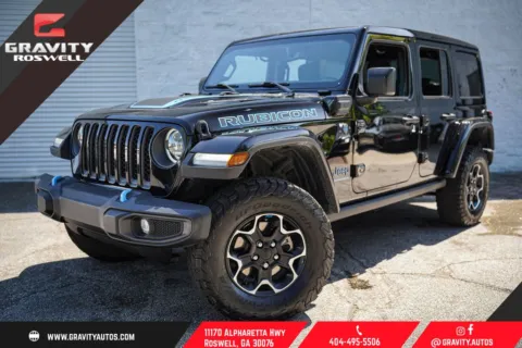 Black 2023 Jeep Wrangler Rubicon 4xe for sale in Roswell, GA