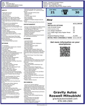 Another view of 2022 Mercedes-Benz S-Class S 500 for sale in Roswell, GA at Gravity Autos Roswell