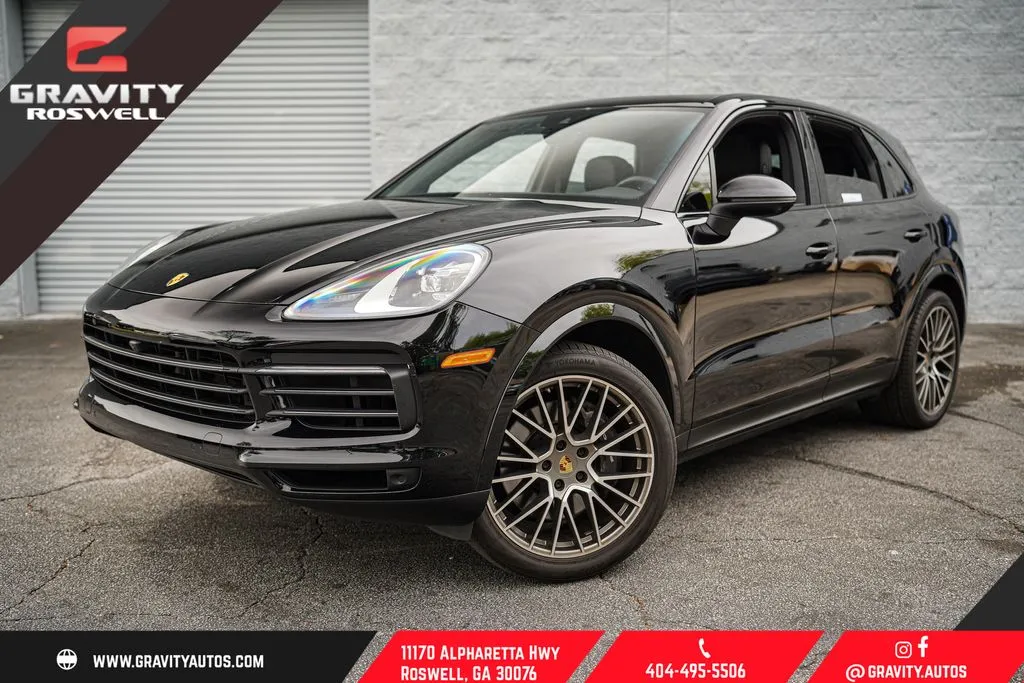 Black 2022 Porsche Cayenne Platinum Edition for sale in Roswell, GA