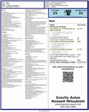 Another view of 2023 BMW 7 Series 740i for sale in Roswell, GA at Gravity Autos Roswell