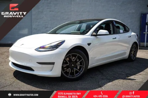 White 2021 Tesla Model 3 Standard Range Plus for sale in Roswell, GA