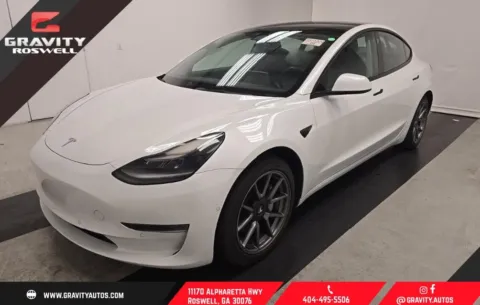 White 2021 Tesla Model 3 Standard Range Plus for sale in Roswell, GA