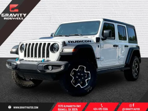 White 2023 Jeep Wrangler Rubicon 4xe for sale in Roswell, GA