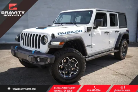 White 2023 Jeep Wrangler Rubicon 4xe for sale in Roswell, GA