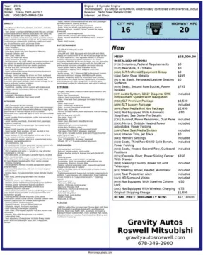 Another view of 2021 GMC Yukon SLT for sale in Roswell, GA at Gravity Autos Roswell